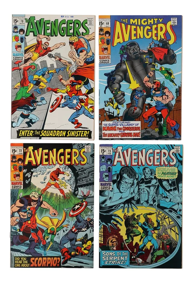 1969-70 Marvel) 4 Books - Raw Appearance of Grandmaster #1st card image