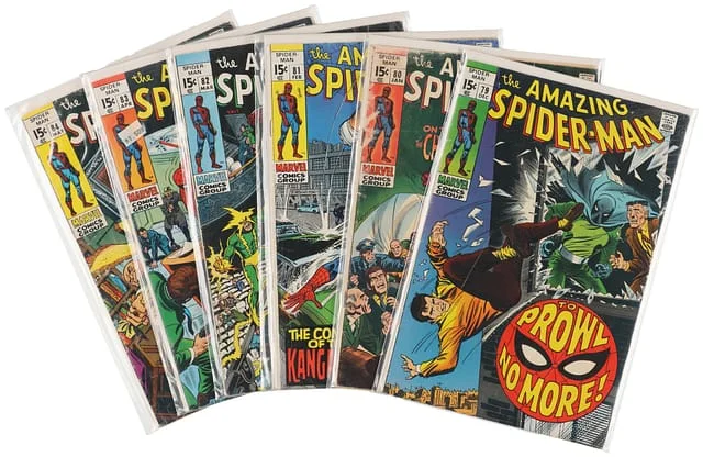 1969-70 Marvel) 6 Books - Raw - 1st Full Appearance of Vanessa Fisk, Appearance of Kangaroo #1st card image