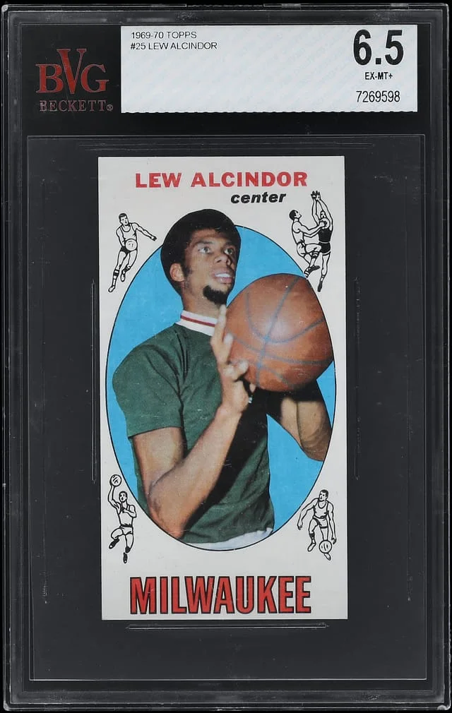 1969-70 Topps Lew Alcindor (Kareem Abdul-Jabbar) #25 card image