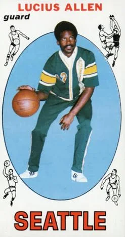 1969-70 Topps Lucius Allen #6 card image