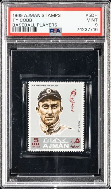 1969 Ajman Stamps Ty Cobb #5Dh card image