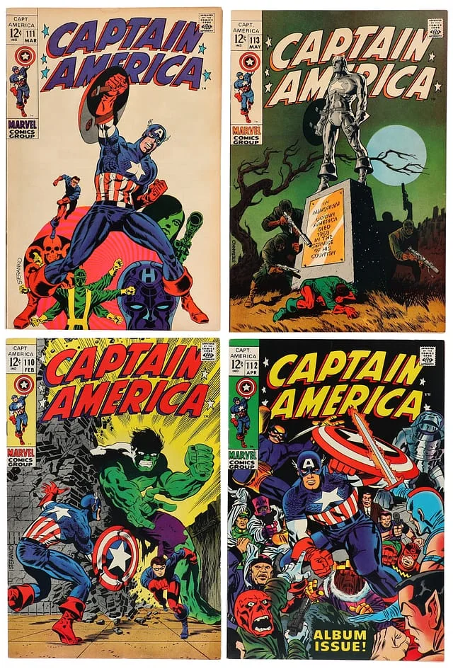 1969 Marvel) 4 Books - Raw - 1st Appearance Madame Hydra, Appearance Rick Jones #1st card image