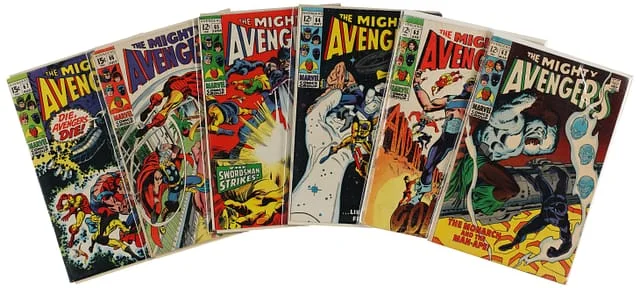 1969 Marvel) 6 Books - Raw Appearance of M'Baku (Man-Ape), W'Kabi, Ultron-6 #1st card image