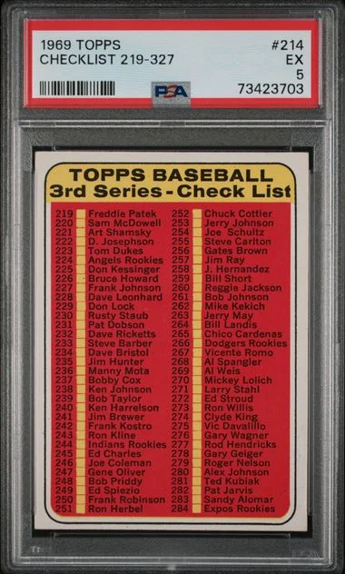 1969 Topps 219-327 #214 card image