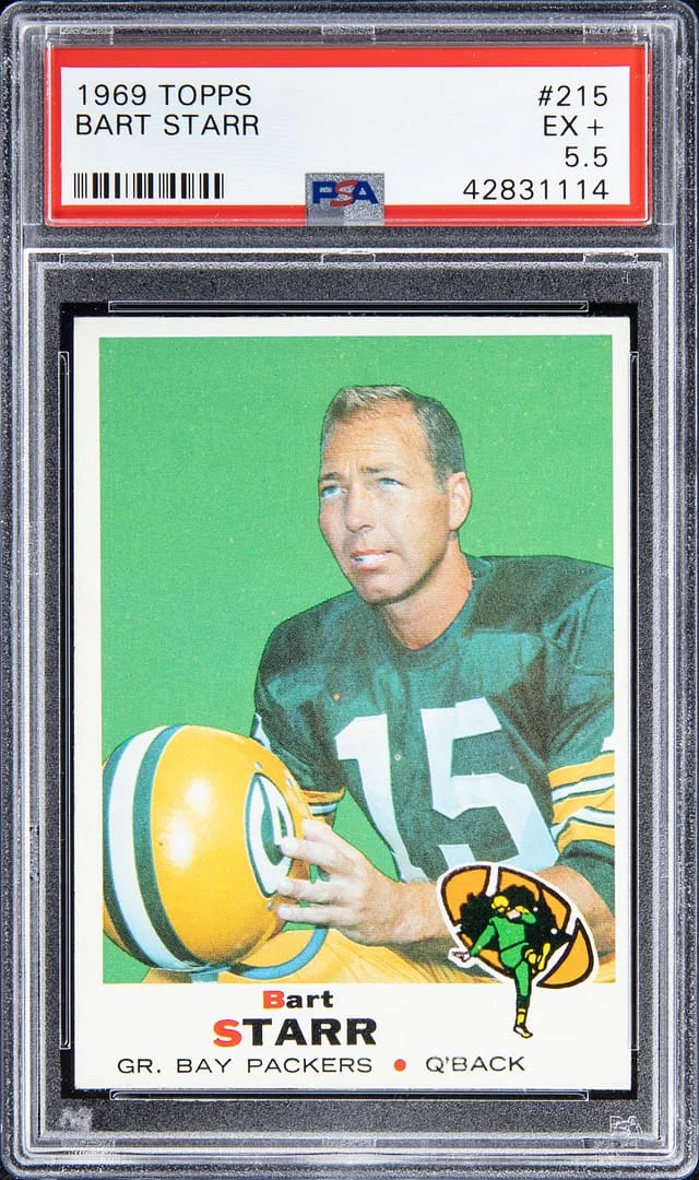 1969 Topps Bart Starr #215 card image