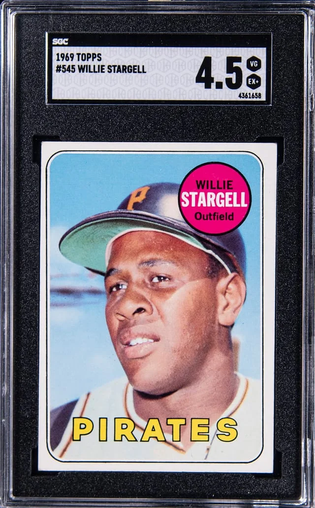 1969 Topps Baseball Willie Stargell #545 card image
