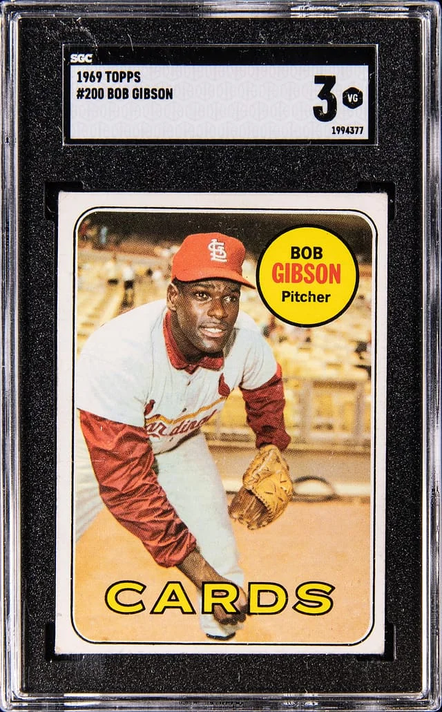 1969 Topps Bob Gibson #200 card image