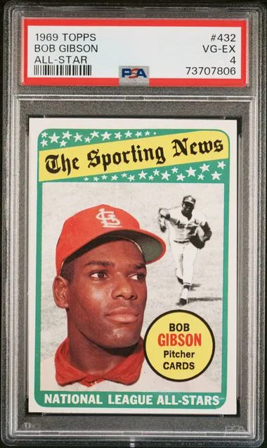 1969 Topps Bob Gibson All-Star #432 card image