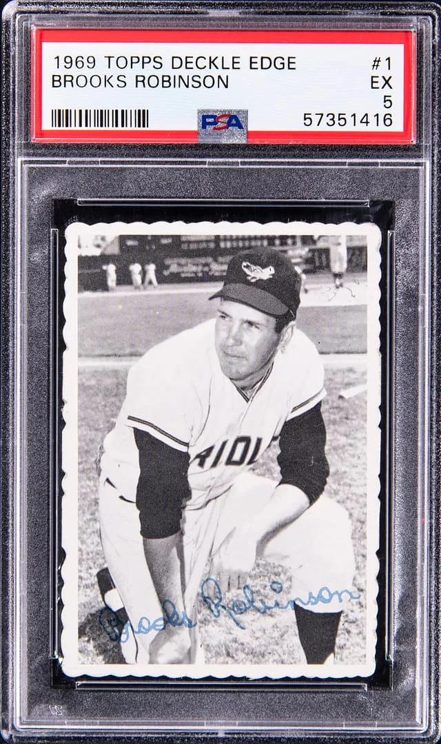 1969 Topps Brooks Robinson Deckle Edge #1 card image