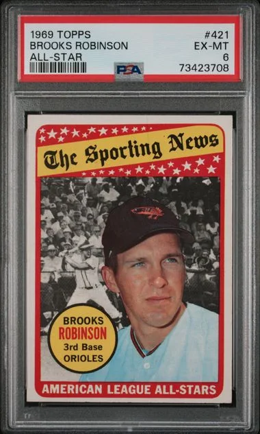 1969 Topps Brooks Robinson All-Star #421 card image