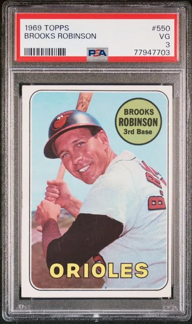1969 Topps Brooks Robinson #550 card image