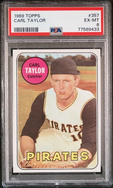 1969 Topps Carl Taylor #357 card image