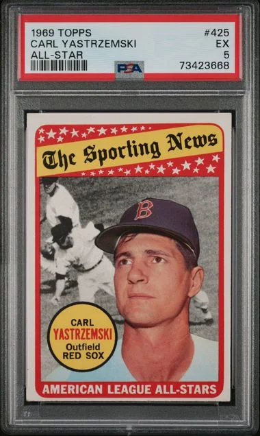 1969 Topps Carl Yastrzemski All-Star #425 card image