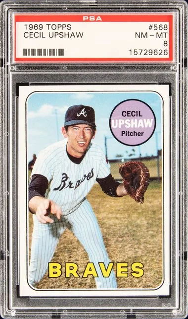 1969 Topps Cecil Upshaw #568 card image