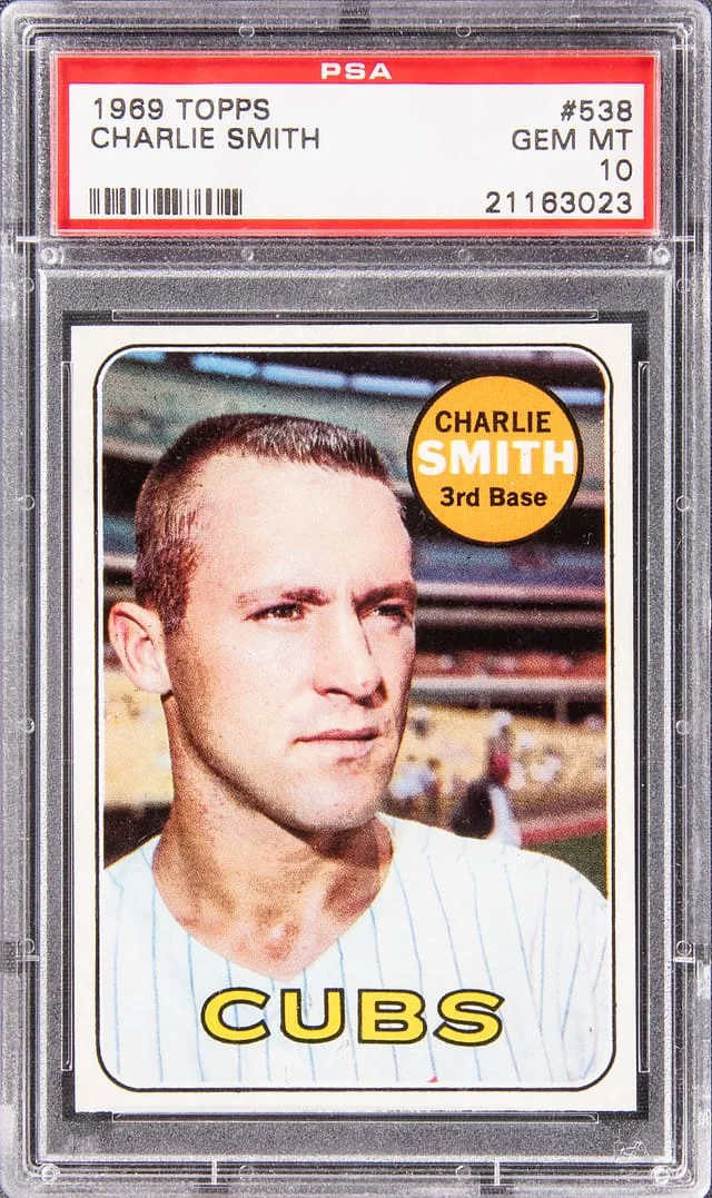 1969 Topps Charlie Smith #538 card image