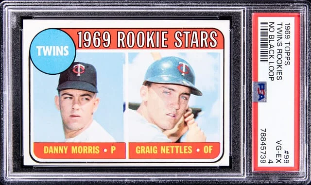 1969 Topps Danny Morris/Graig Nettles Twins Rookies #99 card image