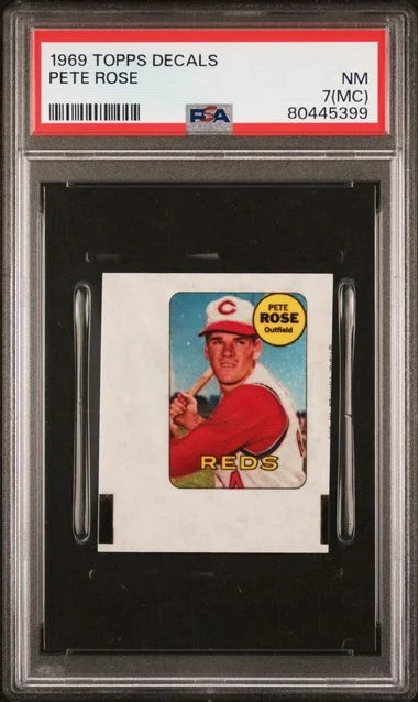 1969 Topps Decals Pete Rose #no-number card image