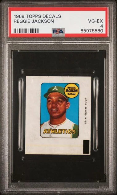1969 Topps Decals Reggie Jackson #no-number card image