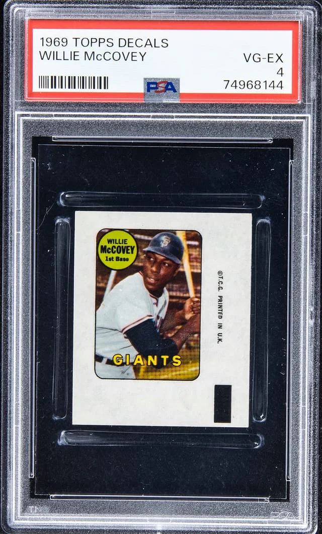 1969 Topps Decals Willie McCovey #no-number card image