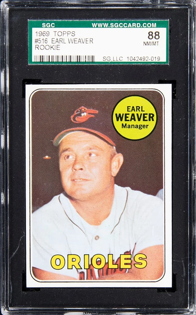 1969 Topps Earl Weaver #516 card image