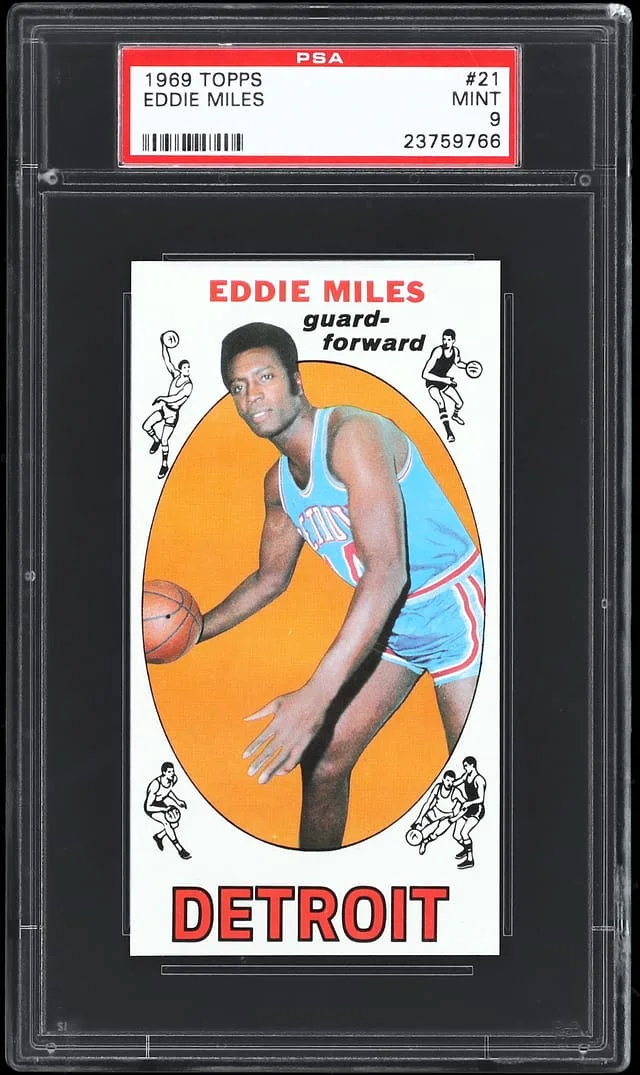 1969 Topps Eddie Miles #21 card image