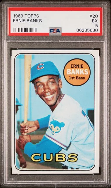 1969 Topps Ernie Banks #20 card image