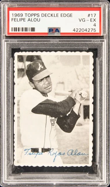 1969 Topps Felipe Alou Deckle Edge #17 card image