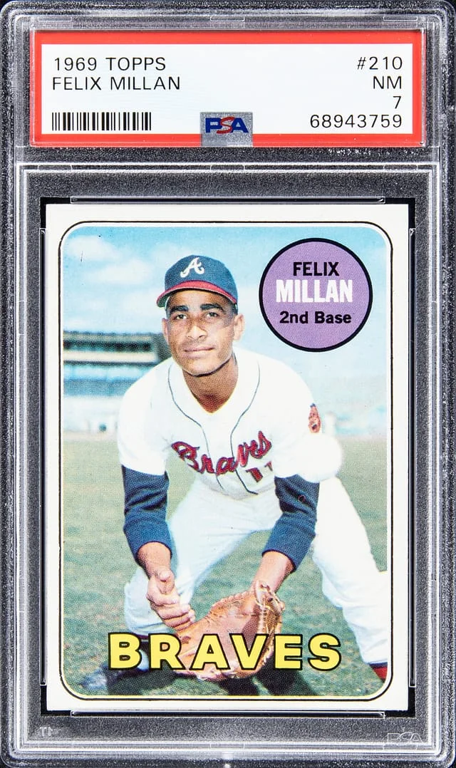 1969 Topps Felix Millan #210 card image