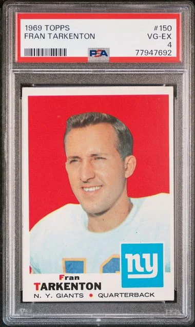 1969 Topps Fran Tarkenton #150 card image