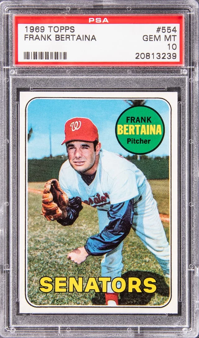 1969 Topps Frank Bertaina #554 card image