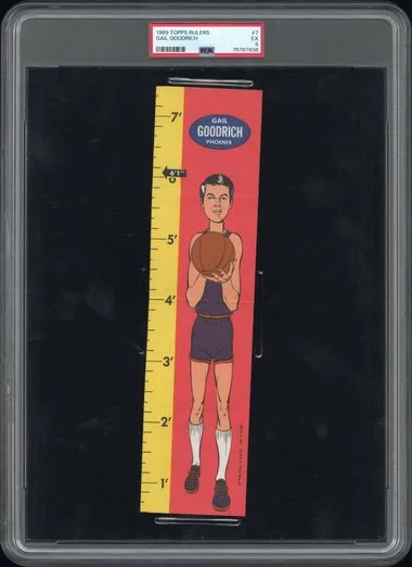 1969 Topps Gail Goodrich Rulers #7 card image
