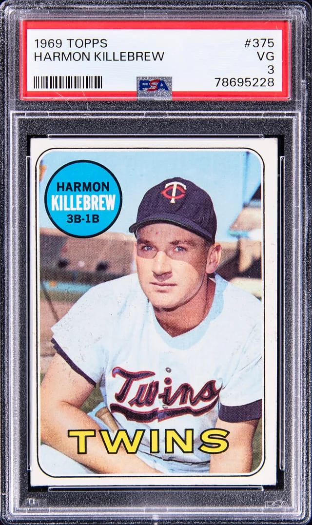 1969 Topps Harmon Killebrew #375 card image