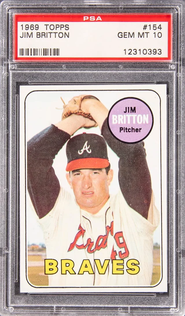 1969 Topps Jim Britton #154 card image