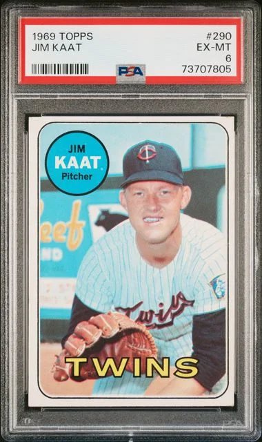 1969 Topps Jim Kaat #290 card image