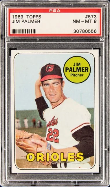 1969 Topps Jim Palmer #573 card image