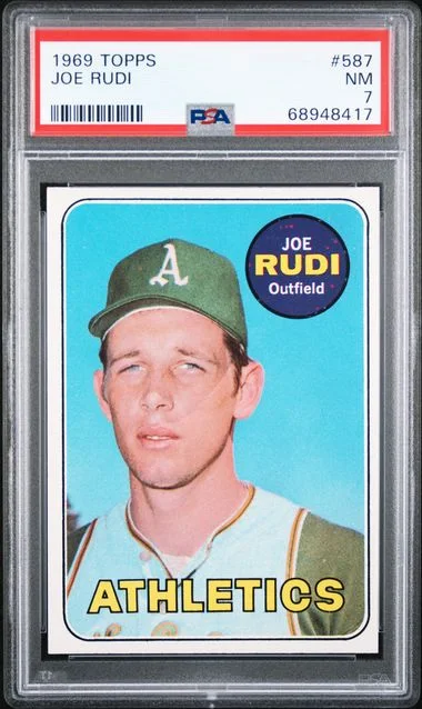 1969 Topps Joe Rudi #587 card image