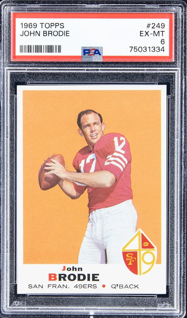 1969 Topps John Brodie #249 card image
