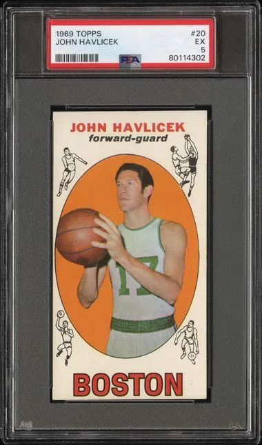 1969 Topps John Havlicek #20 card image