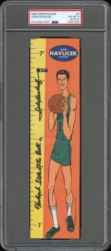 1969 Topps John Havlicek Rulers #9 card image