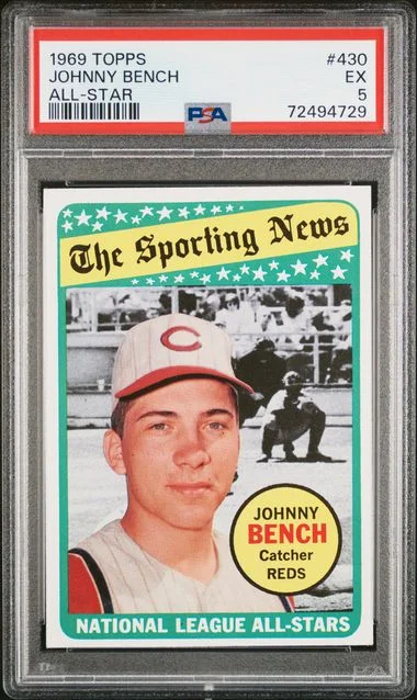 1969 Topps Johnny Bench All-Star #430 card image