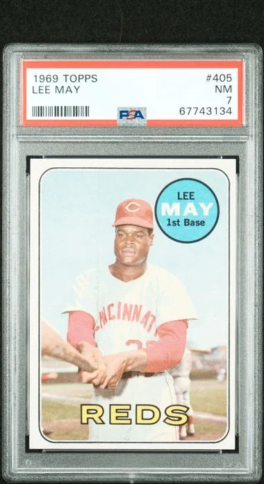 1969 Topps Lee May #405 card image