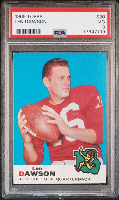 1969 Topps Len Dawson #20 card image
