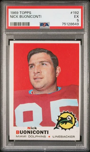 1969 Topps Nick Buoniconti #192 card image