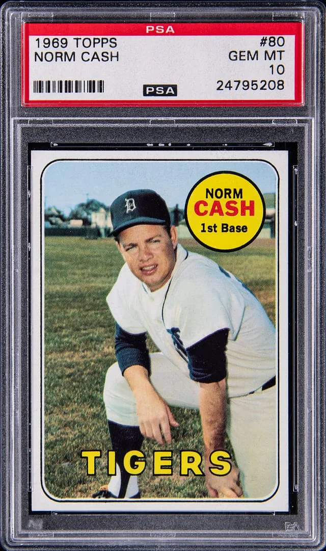 1969 Topps Norm Cash #80 card image
