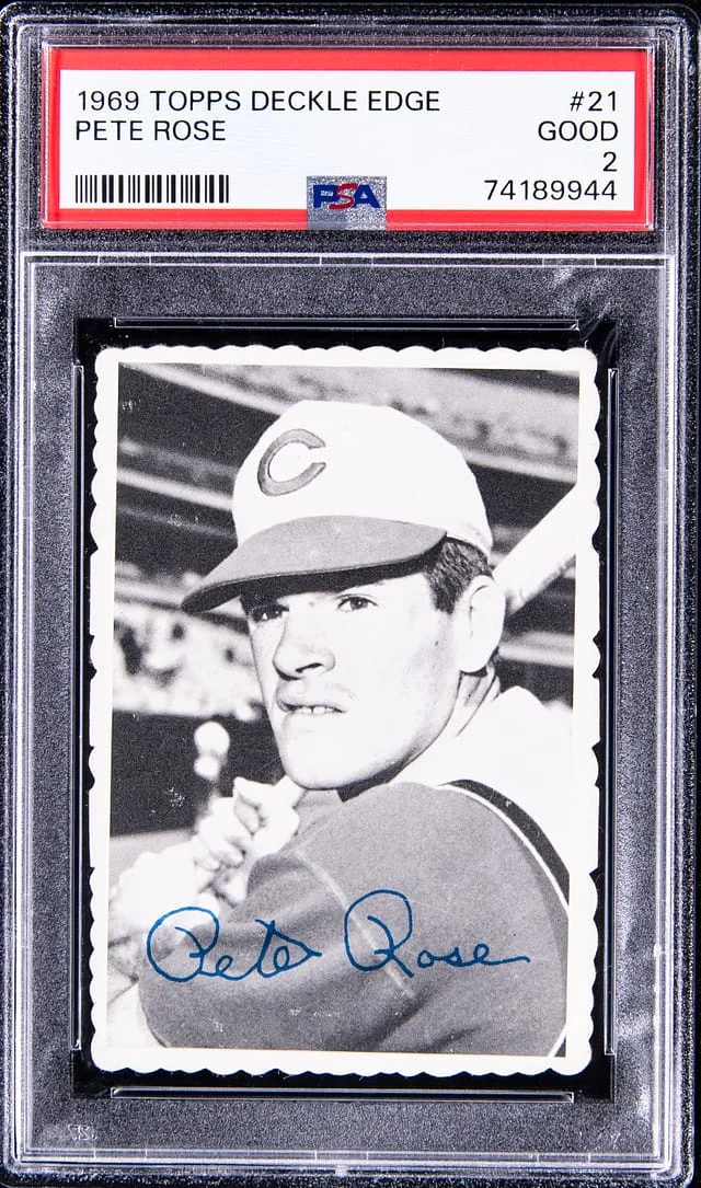 1969 Topps Pete Rose Deckle Edge #21 card image