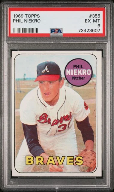 1969 Topps Phil Niekro #355 card image