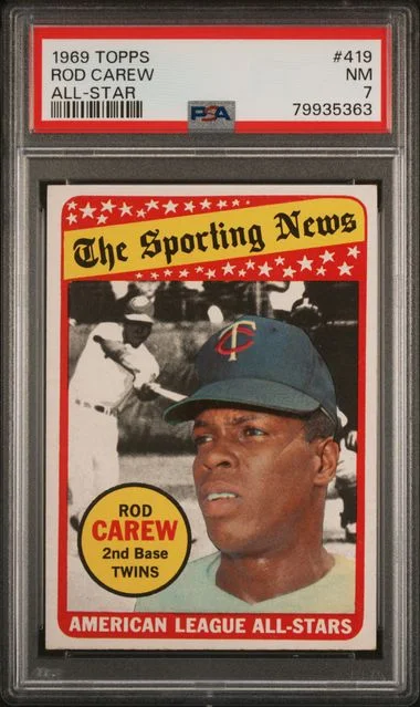 1969 Topps Rod Carew #419 card image