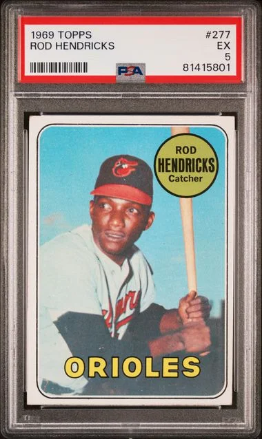 1969 Topps Rod Hendricks #277 card image