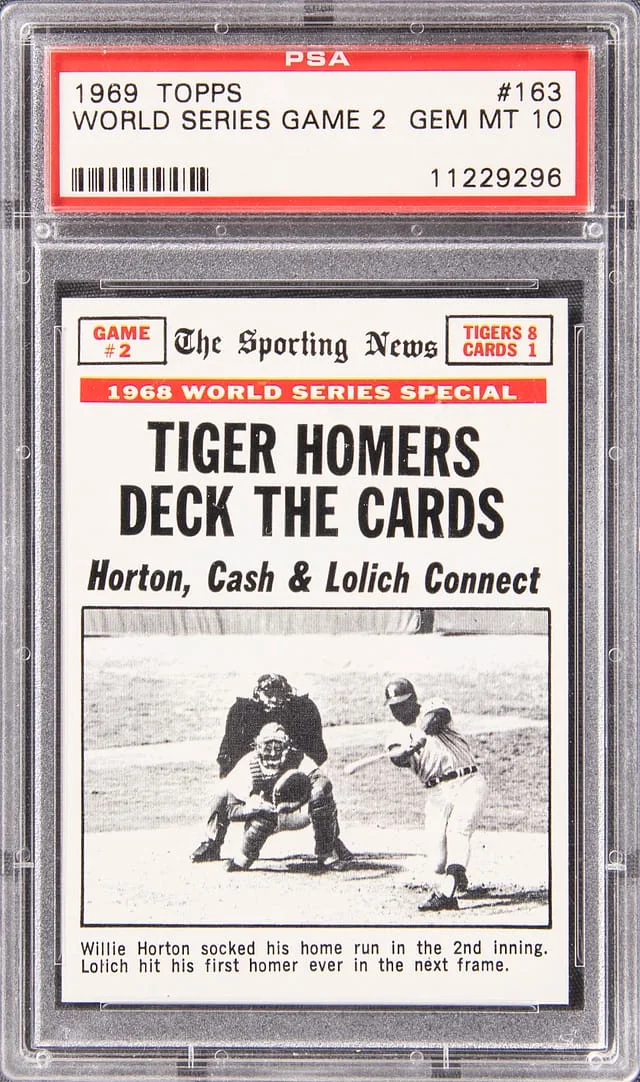1969 Topps World Series Game 2 #163 card image
