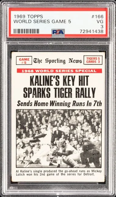 1969 Topps World Series Game 5 #166 card image
